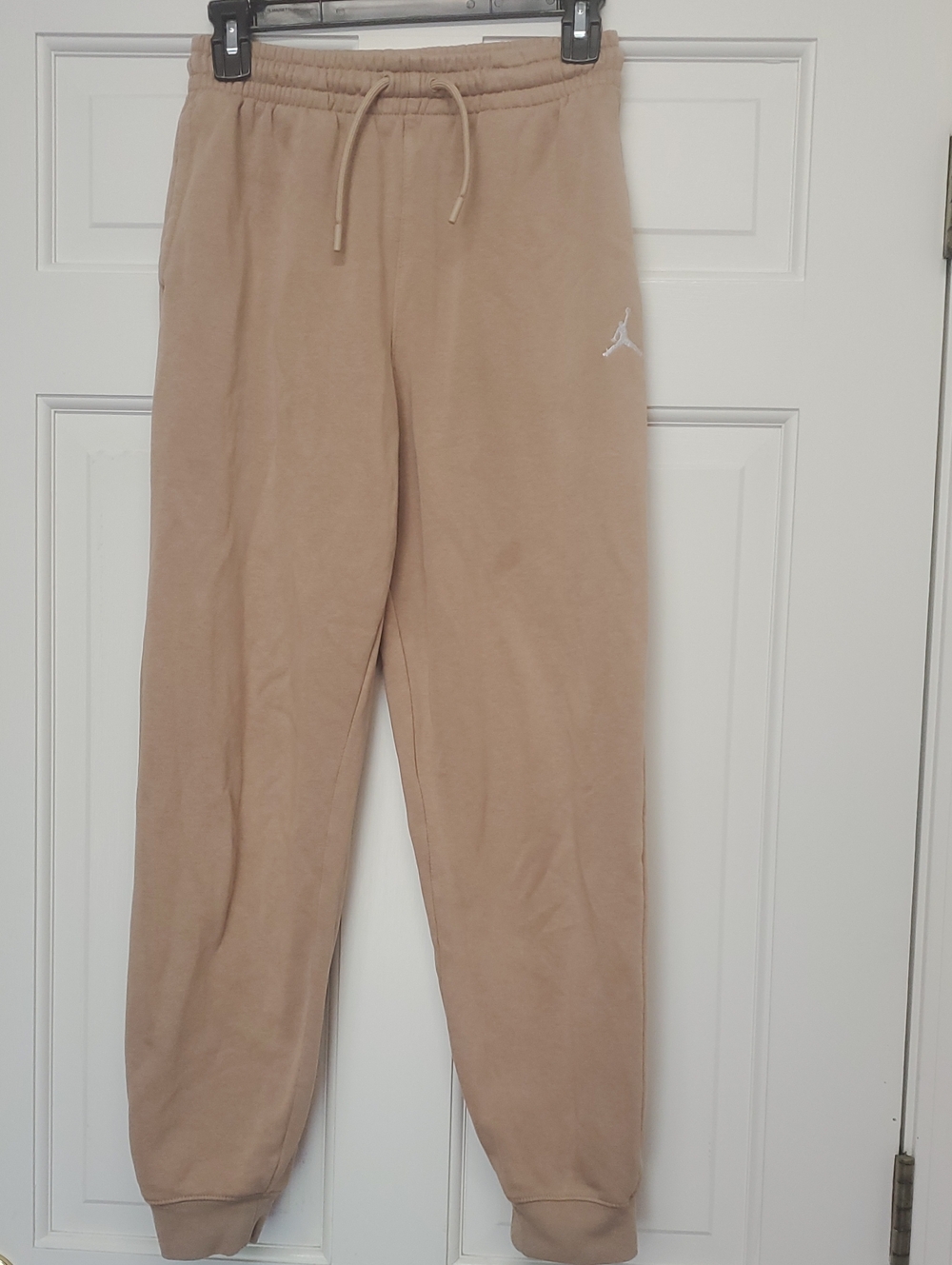 JORDAN KID'S Tan Fleece Jogger Pants Large